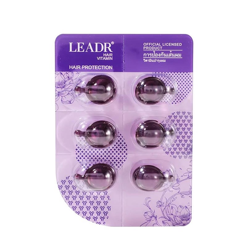 كبسولات زيت الشعر LEADR - تنعيم الشعر، تقليل التجاعيد، كبسولات زيت الشعر القابلة للتطبيق
